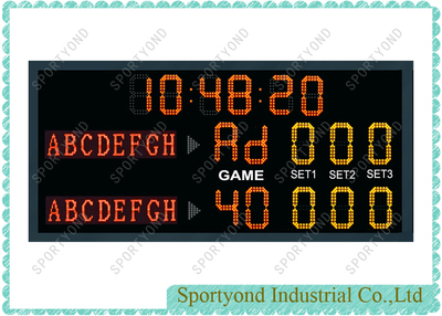 Electronic Tennis Player Scoreboards
