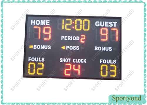 Indoor and Outdoor Basketball Electronic Scoreboard