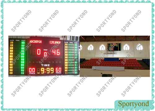 4X2m Basketball Gym Electronic Basketball Scoreboard