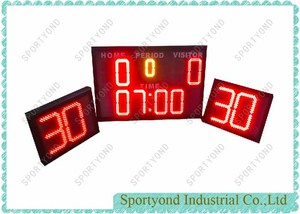 Water Polo Digital Scoreboard and Shot Clock with Wireless Controller