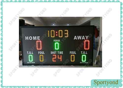Basketball and Volleyball Electronic Scoreboards
