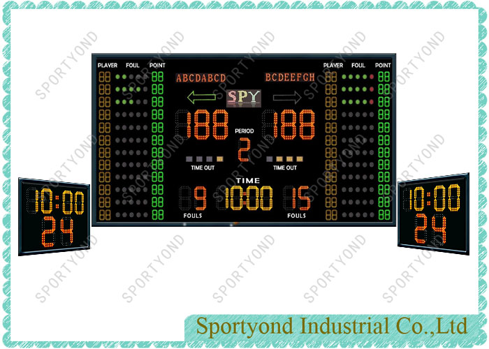 Basketball Stadium Electronic Scoreboard and Shot Clock